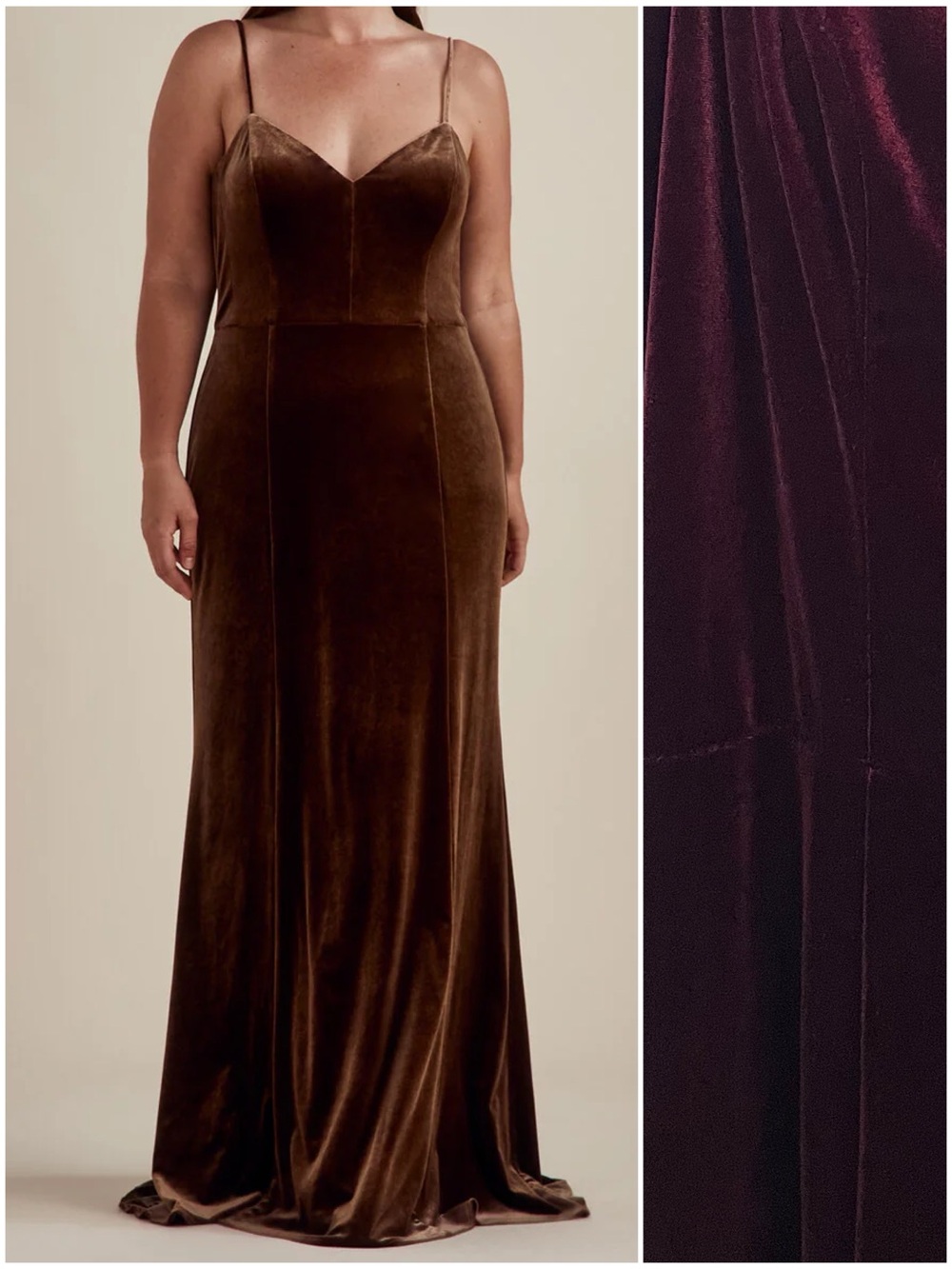 NEW BHLDN Nouvelle AMSALE Sana Velvet Maxi Dress Ruby Red Gown NWT.       1